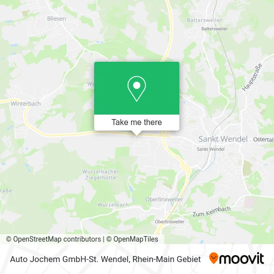 Карта Auto Jochem GmbH-St. Wendel