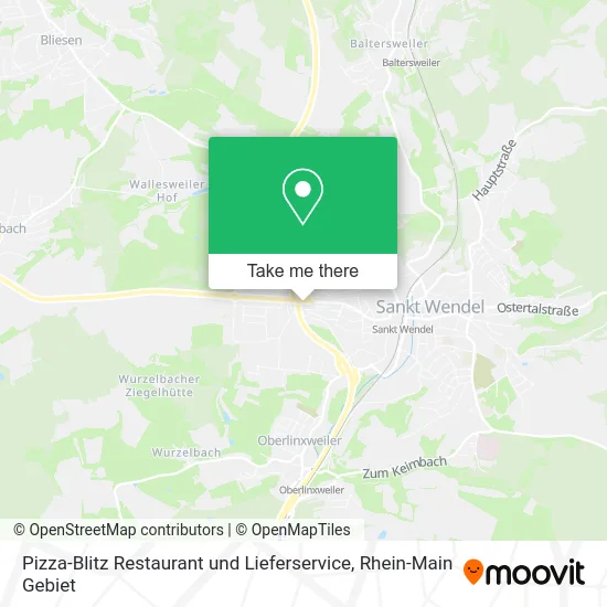 Карта Pizza-Blitz Restaurant und Lieferservice