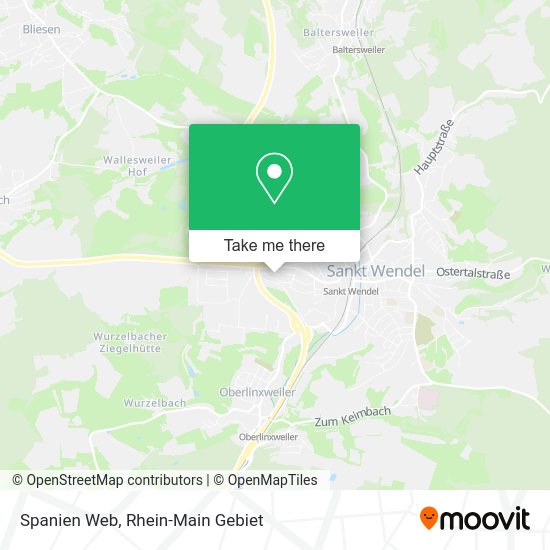 Карта Spanien Web
