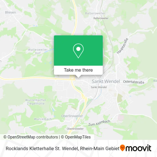 Карта Rocklands Kletterhalle St. Wendel