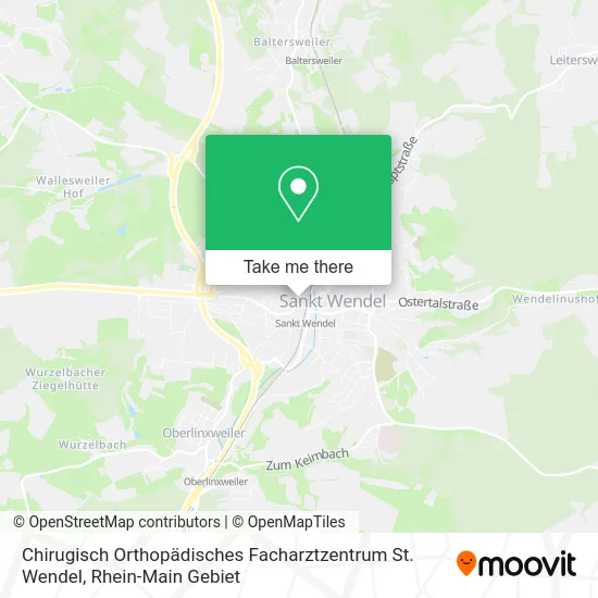 Карта Chirugisch Orthopädisches Facharztzentrum St. Wendel