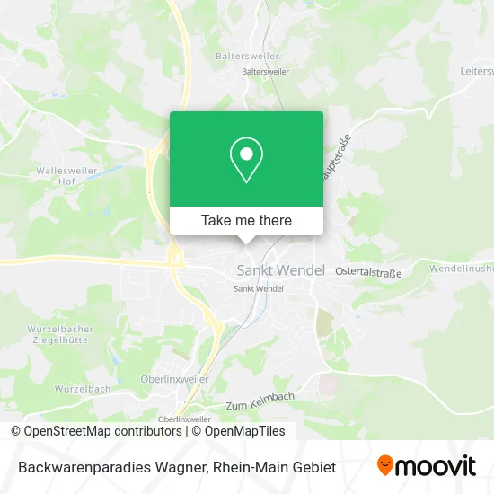 Карта Backwarenparadies Wagner