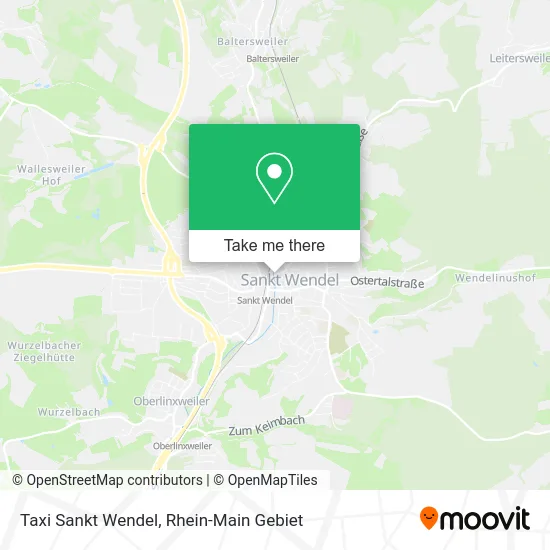 Карта Taxi Sankt Wendel