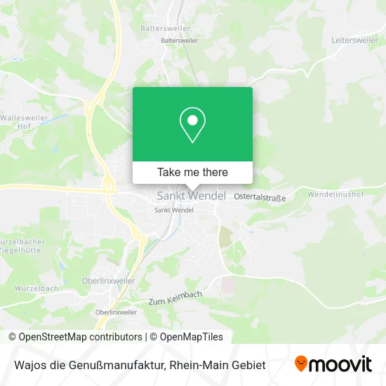 Карта Wajos die Genußmanufaktur