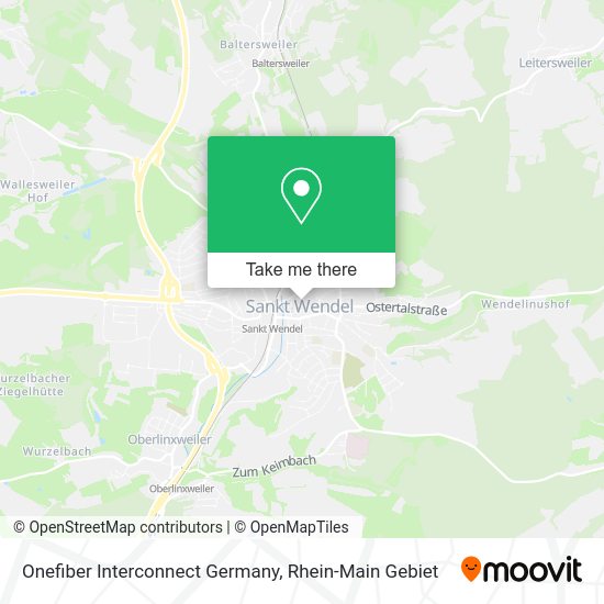 Карта Onefiber Interconnect Germany