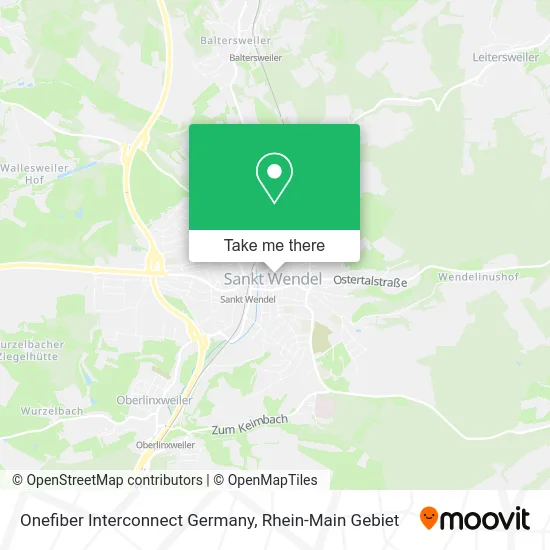 Карта Onefiber Interconnect Germany