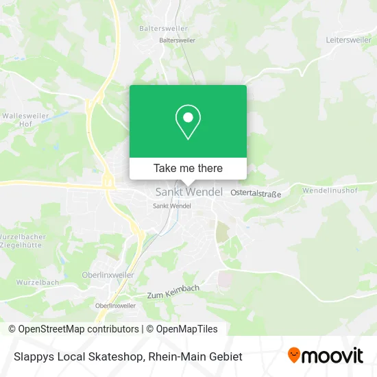 Slappys Local Skateshop map