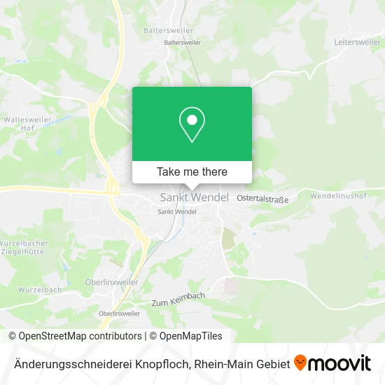 Карта Änderungsschneiderei Knopfloch