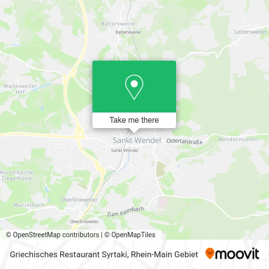Карта Griechisches Restaurant Syrtaki