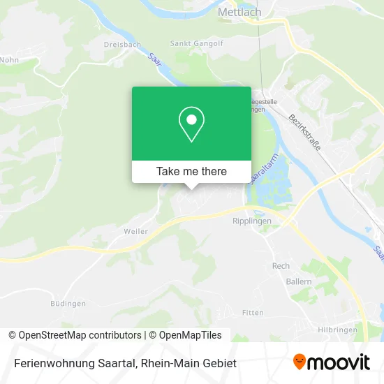 Карта Ferienwohnung Saartal