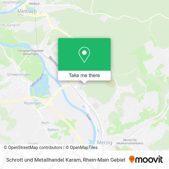 Карта Schrott und Metallhandel Karam