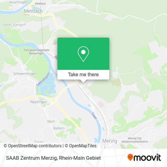 Карта SAAB Zentrum Merzig