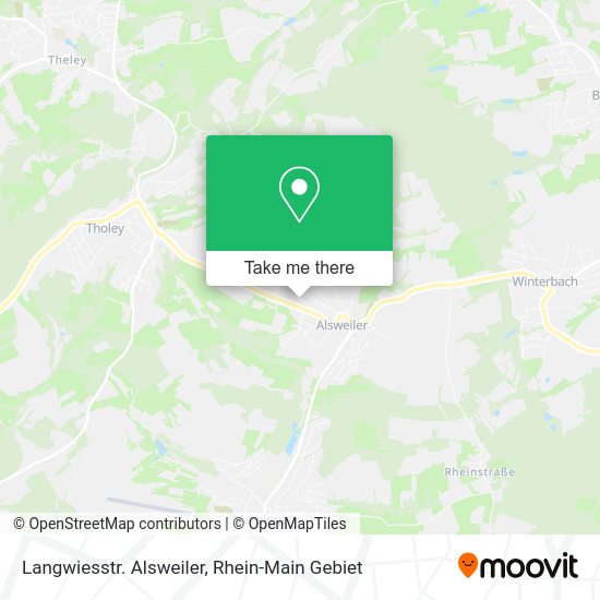Карта Langwiesstr. Alsweiler