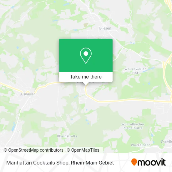 Карта Manhattan Cocktails Shop