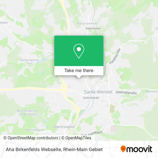Карта Aha Birkenfelds Webseite