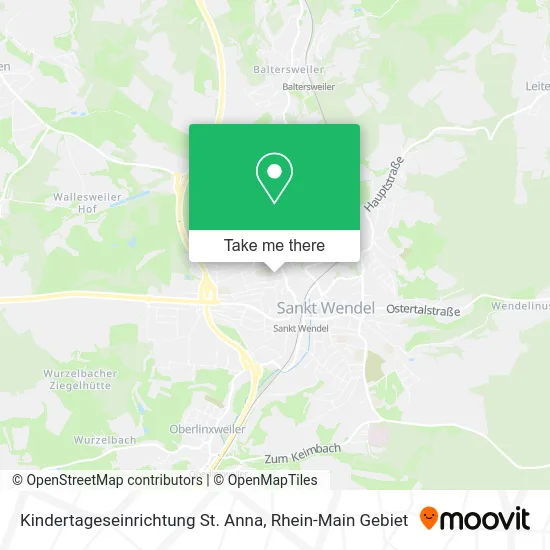 Карта Kindertageseinrichtung St. Anna