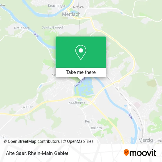 Карта Alte Saar