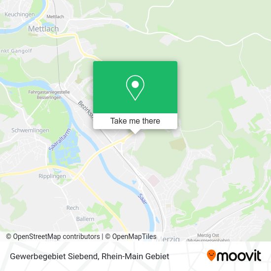 Карта Gewerbegebiet Siebend