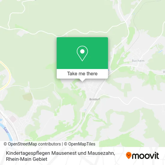 Карта Kindertagespflegen Mausenest und Mausezahn