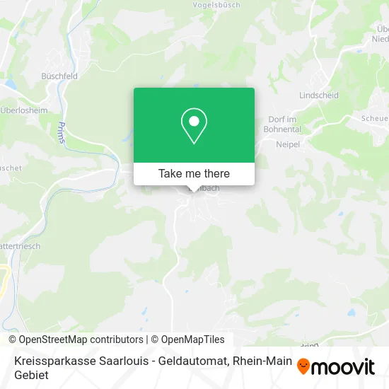 Карта Kreissparkasse Saarlouis - Geldautomat