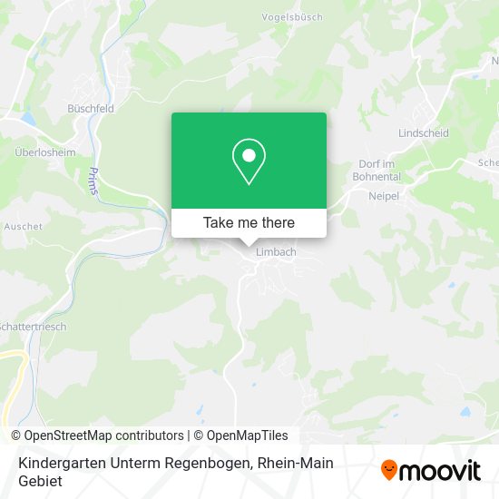 Карта Kindergarten Unterm Regenbogen