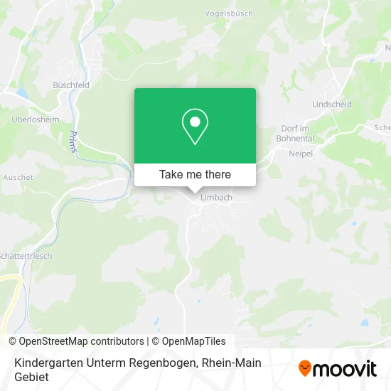 Карта Kindergarten Unterm Regenbogen