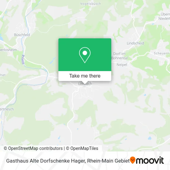 Карта Gasthaus Alte Dorfschenke Hager