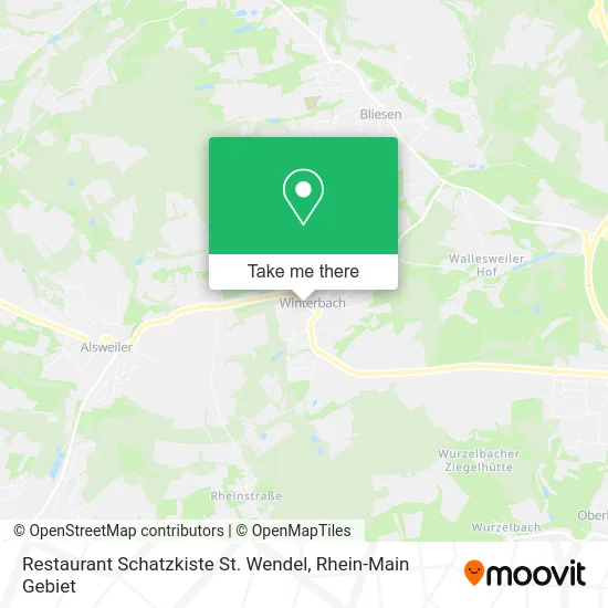 Карта Restaurant Schatzkiste St. Wendel