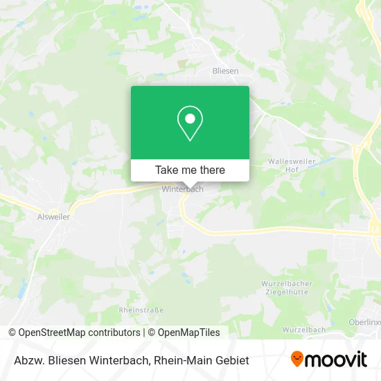 Карта Abzw. Bliesen Winterbach