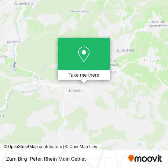 Карта Zum Birg- Peter