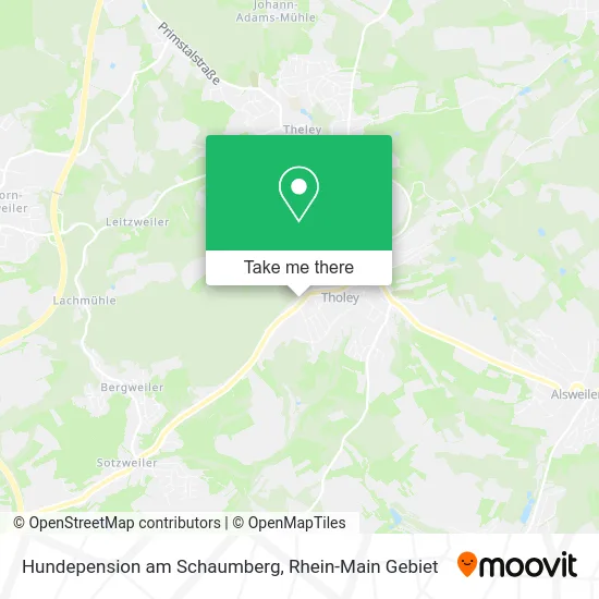 Карта Hundepension am Schaumberg
