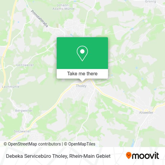 Карта Debeka Servicebüro Tholey