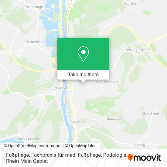 Карта Fußpflege, Fachpraxis für med. Fußpflege, Podologie