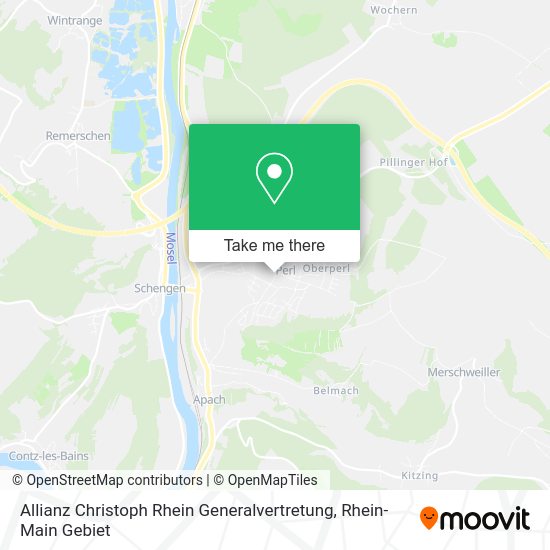 Карта Allianz Christoph Rhein Generalvertretung