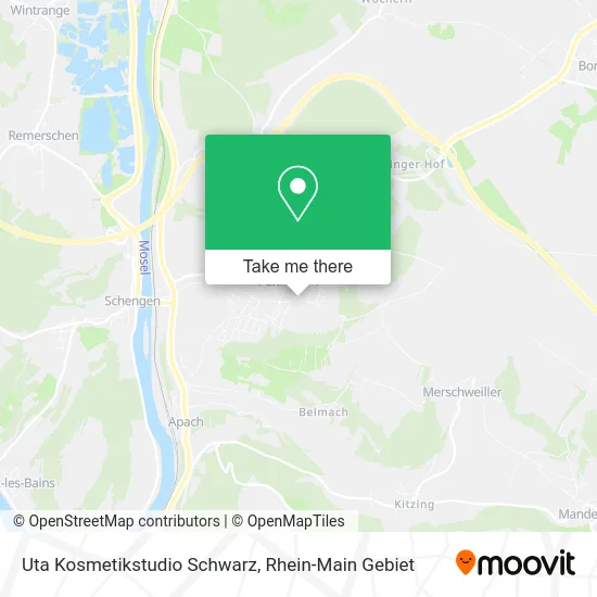 Карта Uta Kosmetikstudio Schwarz