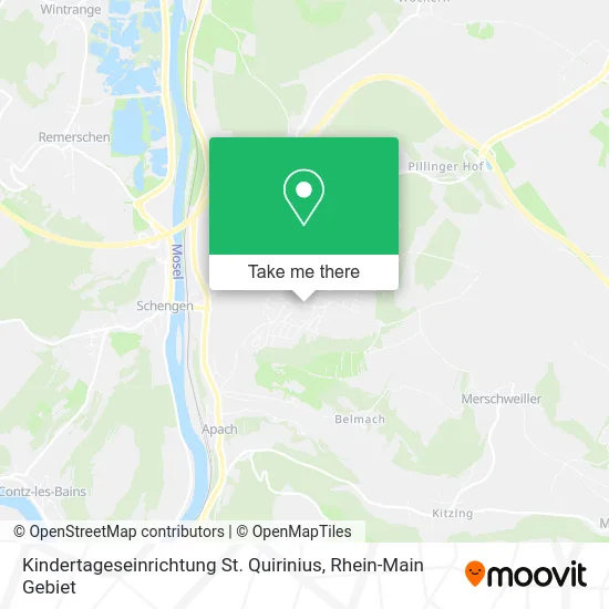 Карта Kindertageseinrichtung St. Quirinius
