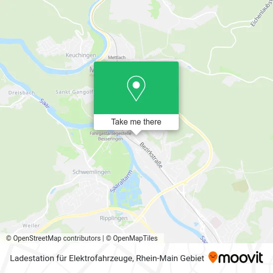 Карта Ladestation für Elektrofahrzeuge