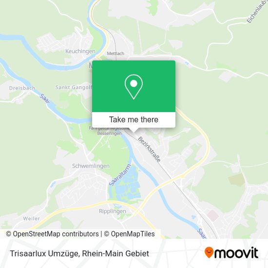 Карта Trisaarlux Umzüge