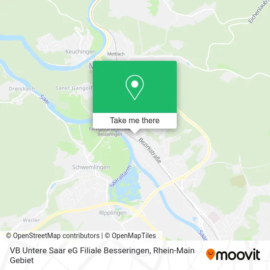 Карта VB Untere Saar eG Filiale Besseringen