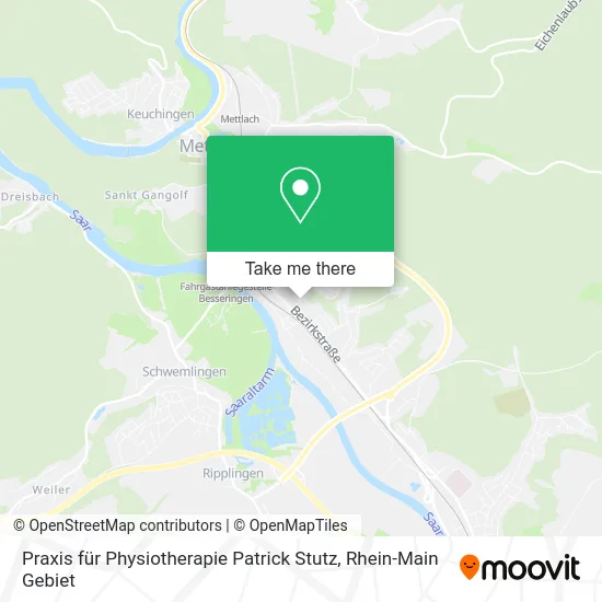 Карта Praxis für Physiotherapie Patrick Stutz