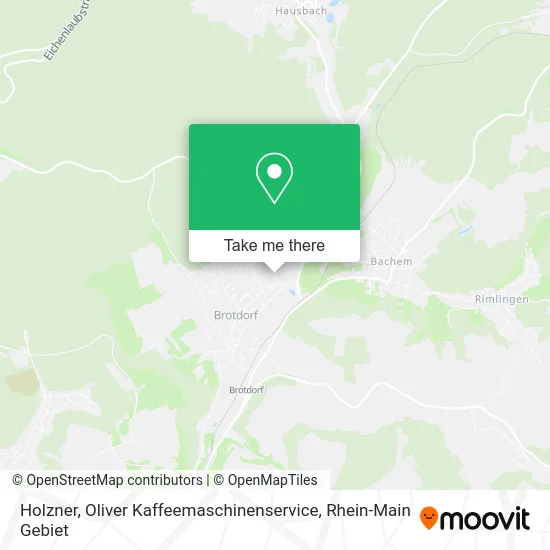 Карта Holzner, Oliver Kaffeemaschinenservice