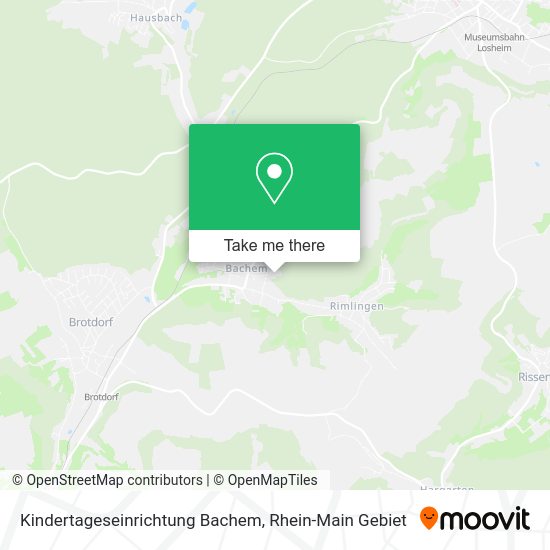 Карта Kindertageseinrichtung Bachem