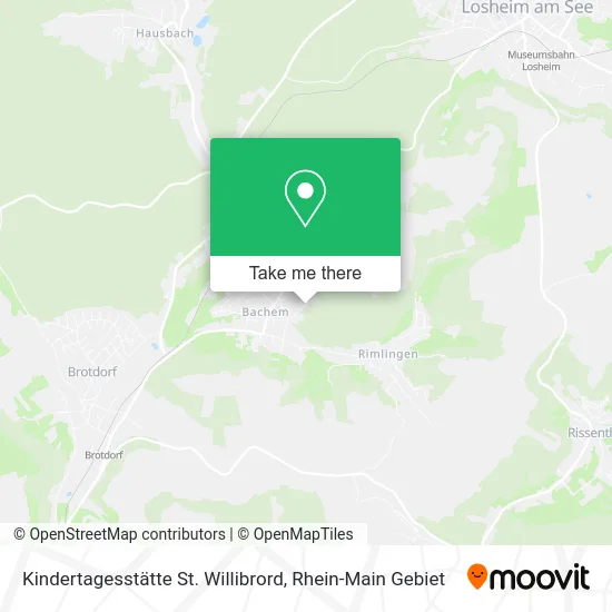 Карта Kindertagesstätte St. Willibrord
