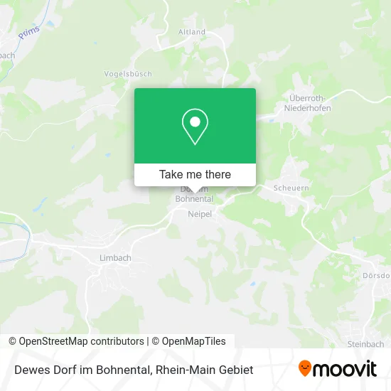 Карта Dewes Dorf im Bohnental