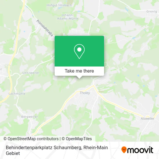 Карта Behindertenparkplatz Schaumberg