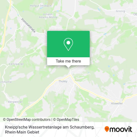 Карта Kneipp'sche Wassertretanlage am Schaumberg