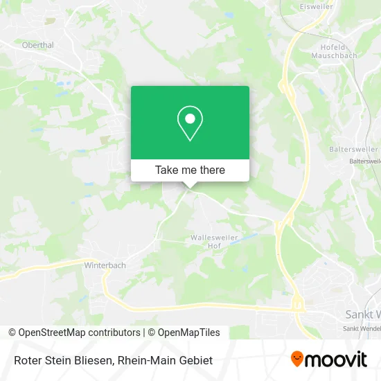 Roter Stein Bliesen map