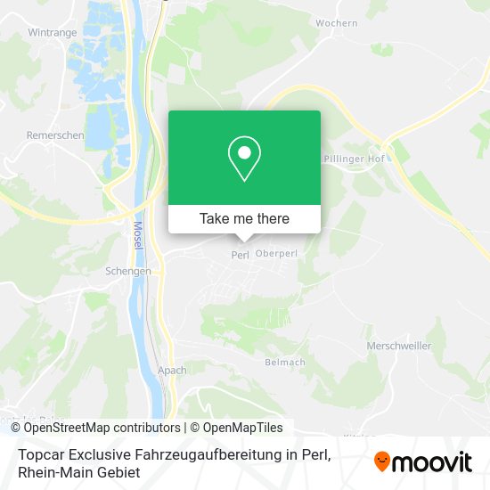 Карта Topcar Exclusive Fahrzeugaufbereitung in Perl