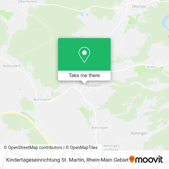Карта Kindertageseinrichtung St. Martin