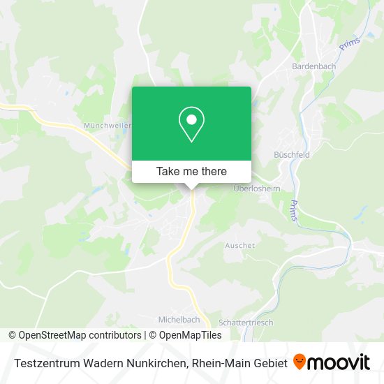 Testzentrum Wadern Nunkirchen map